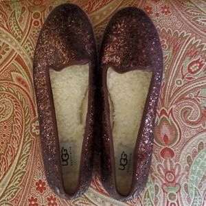 UGG Australia Sparkley Bronze Colored Shoes Size 8